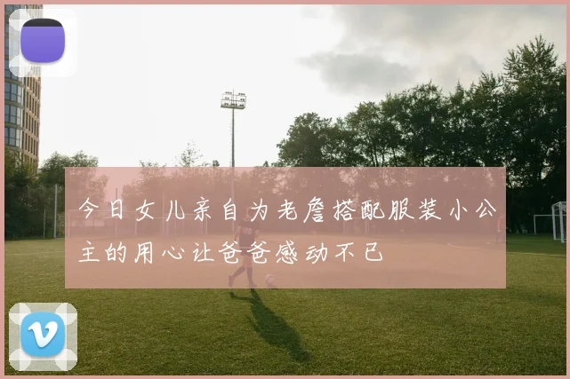 今日女儿亲自为老詹搭配服装小公主的用心让爸爸感动不已